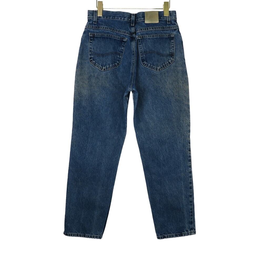 1990s Vintage Lee High Rise Straight Leg Mom Jeans 28" Back Yoke Mom Jeans - Picture 3 of 7